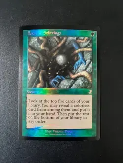 MTG- Ancient Stirrings x1 - Time Spiral Remastered - Retro FOIL - Image 1