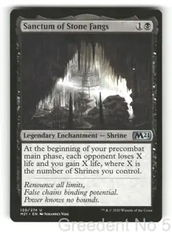 Sanctum of Stone Fangs 120 Uncommon Core Set 2021 Magic: The Gathering Near Mint - Image 1