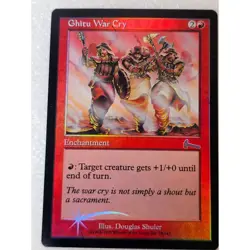 1999 Magic The Gathering Urza's Legacy Foil #77 Ghitu Slinger/Ghitu War Cry #78 - Image 4