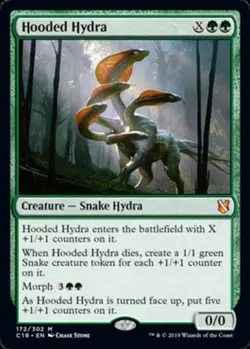 x1 Hooded Hydra M MTG Commander 2019 M/NM, English - Image 1