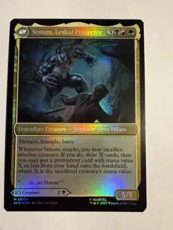 MTG Eddie Brock / Venom, Lethal Protector Foil Nm Marvel's Spider-Man - Image 1