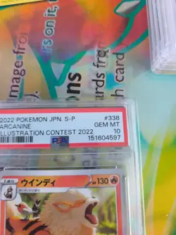 Pokemon Karte Card Arcanine Arkani Illustration Contest Promo japanese PSA 10 - Image 4