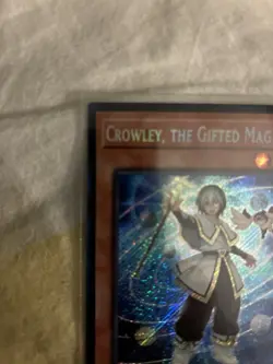 Yu-Gi-Oh Crowley, the Gifted Magistus 1st Edition Secret Rare Card BLMM-EN044 - Image 2