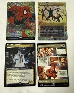 (MTG) LOT Magic the Gathering, 4 card lot random (see pics) Spider man - Image 1