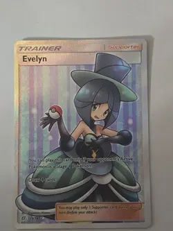 Evelyn - 175/181 - Pokemon Team Up Sun & Moon Full Art Ultra Rare Card NM - Image 1