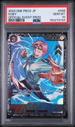 Koby One Piece 2023 Official Flagship Event Prize Promo Japanese #098 PSA 10 - Image 1