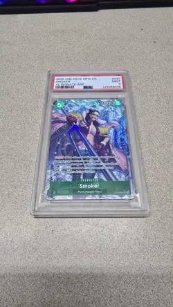 One Piece TCG OP10-030 Smoker Alt Art PSA 9 - Image 1