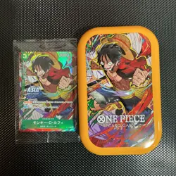 2026 ONE PIECE JP MINI-TIN PACK SET VOL.3 108 MONKEY D. LUFFY RYUDA (SEALED/TIN) - Image 1