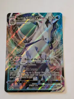 Pokemon TCG Ice Rider Calyrex VMAX Sword & Shield Chilling Reign 046/198 Marked - Image 1