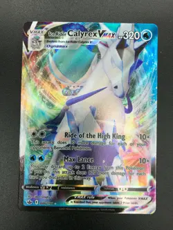 Ice Rider Calyrex VMAX 046/198 Full Art Pokemon SWSH Chilling Reign Holo NM 2021 - Image 1