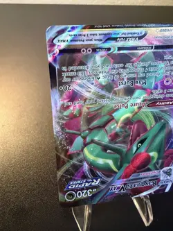Pokemon TCG Rayquaza VMAX Holo Ultra Rare Card Evolving Skies 111/203 NM - Image 4