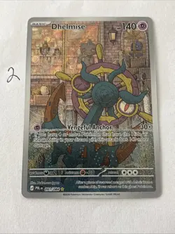 Pokemon TCG Dhelmise 091/084 Me05: Pitch Black Illustration Rare NM Card - Image 1