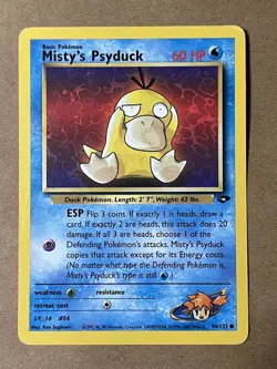 Pokemon TCG Misty's Psyduck Gym Challenge Common Card 90/132 - Image 1