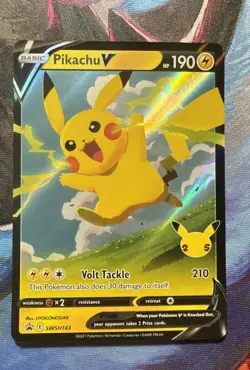 Pikachu V SWSH143 SWSH: Sword & Shield Promo Cards Holo - Image 1