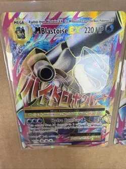 Pokemon XY Mega M Blastoise EX Evolutions Full Art Ultra Rare Holo Card 102/108 - Image 1