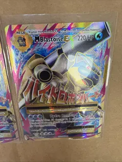 Pokemon XY Mega M Blastoise EX Evolutions Full Art Ultra Rare Holo Card 102/108 - Image 2