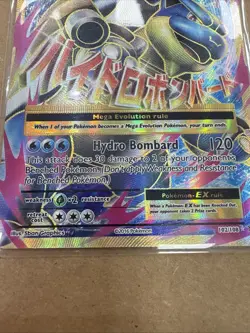 Pokemon XY Mega M Blastoise EX Evolutions Full Art Ultra Rare Holo Card 102/108 - Image 3