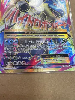 Pokemon XY Mega M Blastoise EX Evolutions Full Art Ultra Rare Holo Card 102/108 - Image 4