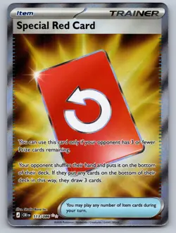 Special Red Card 113/086 Ultra Rare Chaos Rising Pokemon Holo Near Mint - Image 1