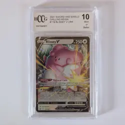 Blissey V 119/198 Pokemon Card TCG Chilling Reign Holo BCCG 10 MINT+ - Image 1