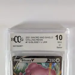 Blissey V 119/198 Pokemon Card TCG Chilling Reign Holo BCCG 10 MINT+ - Image 3