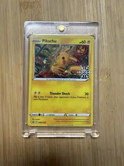Pikachu - (Holiday Calendar) SWSH153 SWSH: Sword & Shield Promo Cards Holo LP - Image 1