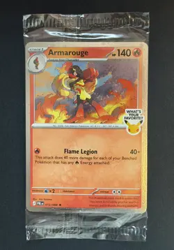 Pokemon Best Buy Promo Card Rare Armarouge 012/084 2026 Pre-release Pitch Black - Image 1
