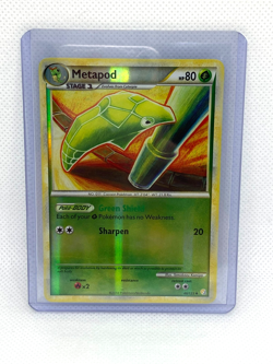 Metapod Heart Gold Soul Silver 46/123 Reverse Holo Pokemon Trading Card - Image 1