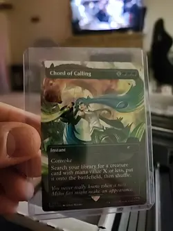 NM EN Chord Of Calling Secret Lair Hatsune Miku Digital Sensation MTG SLD - Image 1