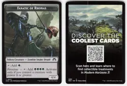 Fanatic of Rhonas Token 15 Token Modern Horizons 3 Magic: The Gathering LP - Image 1