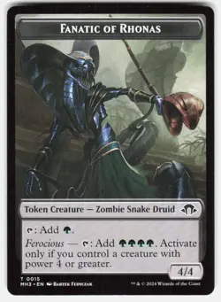 Fanatic of Rhonas Token 15 Token Modern Horizons 3 Magic: The Gathering LP - Image 2