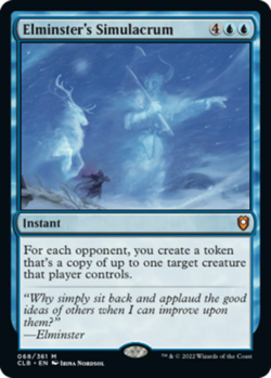 Elminster's Simulacrum NM-Mint Commander Legends: Battle for Baldur's Gate MTG - Image 1