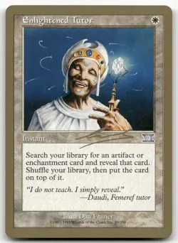 Enlightened Tutor - 2000 Nicolas Labarre (6ED) NM World Championship Magic MTG - Image 1