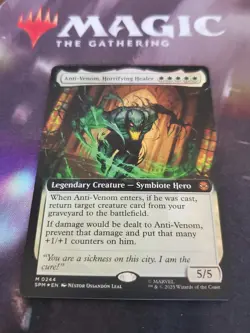 Mtg. Anti-Venom, Horrifying Healer. Foil Extended Art. Marvel's Spider-Man. Nm - Image 1