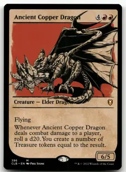 Ancient Copper Dragon (Showcase) #396 (NM) Baldur's Gate CLB Magic MTG - Image 1