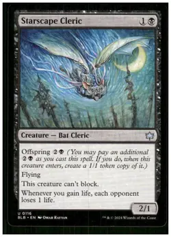 Starscape Cleric 116 Uncommon Bloomburrow Magic: The Gathering Near Mint - Image 1