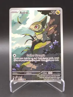 Axew 145/086 Illustration Rare Holo - SV: Black Bolt NM Pokemon TCG - Image 1