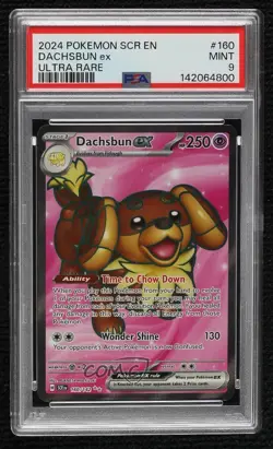 Dachsbun ex Ultra Rare Pokemon SV07: Stellar Crown SCR #160 - Image 1