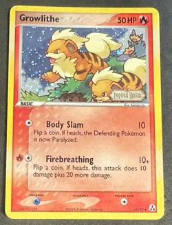 Growlithe - Legend Maker - 55/92 - Stamped Reverse Holo - LP/MP - Pokemon - Image 4