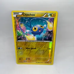 Chinchou 57/160 Common Primal Clash Pokemon Reverse Holo Lightly Played - Image 1