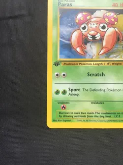 Pokemon Cards: Jungle 1st Edition Common: Paras 59/64 - Image 5