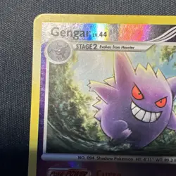 2009 Pokemon Gengar Lv.44 16/99 PLATINUM Arceus REVERSE HOLO - Image 2