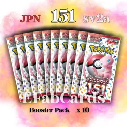 Pokemon 151 Booster Packs x10 - Scarlet & Violet Japan - US Seller Fast Shipping - Image 1
