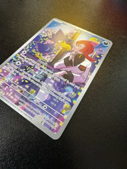 Team Rocket’s Murkrow 200/182 Illustration Rare Destined Rivals Pokemon TCG - Image 3