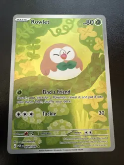 Rowlet 090/088 Illustration Rare ME03 Perfect Order Pokemon TCG - Image 1