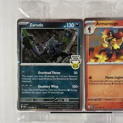 Pokemon Pitch Black Stamped Promos SEALED- Set of 3- Zarude Armarouge Primarina - Image 2