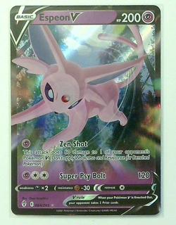 Espeon V 064/203 Holo Evolving Skies Pokemon NM - Image 1