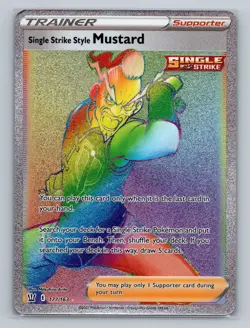 Pokemon SWSH05: Battle Styles #177/163 Single Strike Style Mustard (Secret) - Image 1