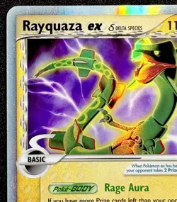 Pokemon Delta Species Rayquaza ex 97/101 EX Dragon Frontiers Lightly Played (LP) - Image 2