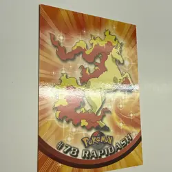 Rapidash #78 2000 Topps Pokemon TV Animation Edition Series 2 Blue Logo NM - Image 2